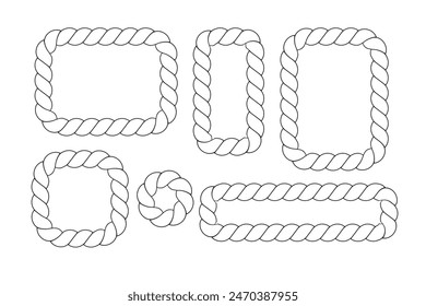 rope vector illustration design template