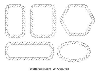 rope vector illustration design template