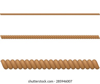 rope vector illustration isolated on white background