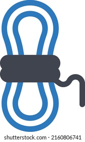 rope  Vector illustration on a transparent background. Premium quality symmbols. Glyphs vector icons for concept and graphic design. 
