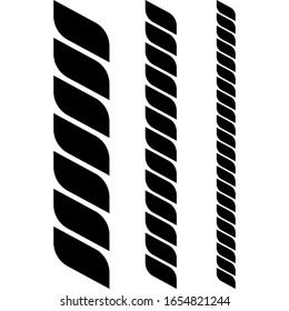 rope vector illustration on white background.
