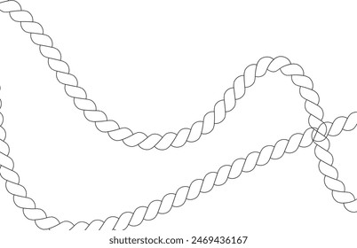 rope vector illustration on a white background