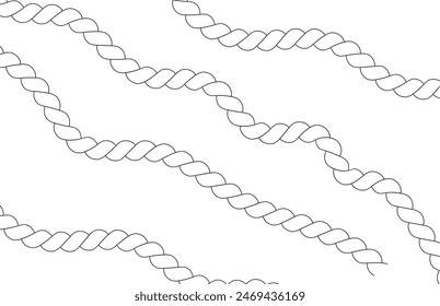 rope vector illustration on a white background