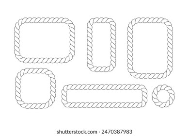 rope vector illustration on white background, eps10