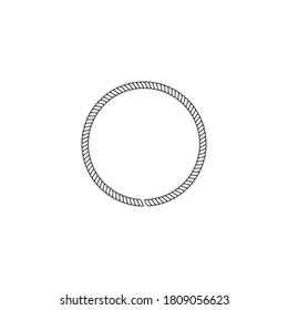 Rope vector illustration template concept design 