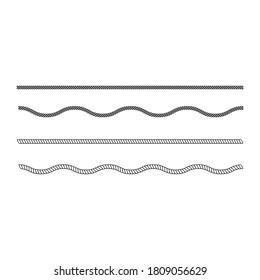 Rope vector illustration template concept design 