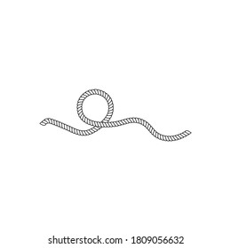 Rope vector illustration template concept design 