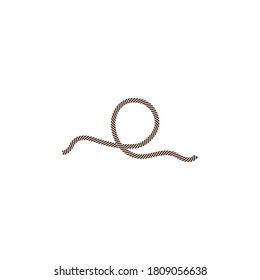 Rope vector illustration template concept design 