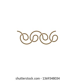 rope vector logo symbol design 