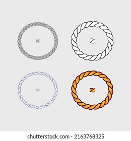 Rope vector ready to create brushes.