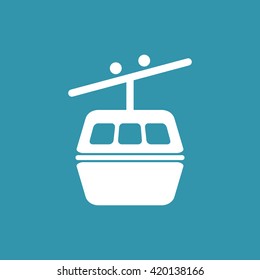 Rope Way Icon. Eps-10.