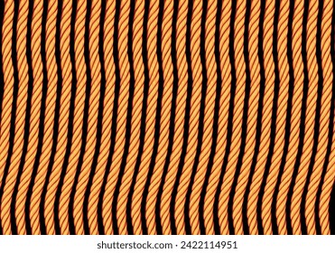 Rope yellow pattern vector for background design.