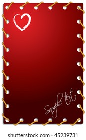 Roped Valentine card