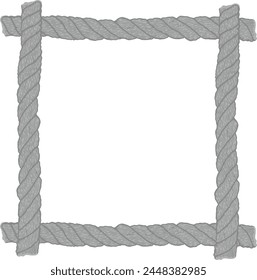 Ropes Frame Border Vector for Decoration 