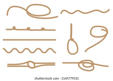 Ropes, great design for any purposes. Vector illustration. stock image.
