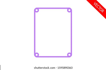 Ropes knots circle frame 