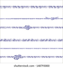 Ropes and knots pattern