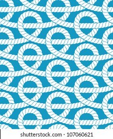 Ropes seamless pattern. Vector illustration.