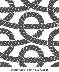 Ropes seamless pattern. Vector illustration.