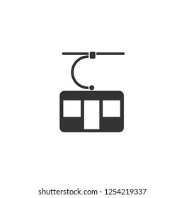 Ropeway cabines. Icon Flat