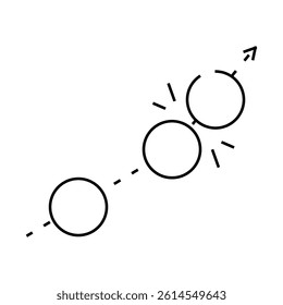 roquet croquet game line icon vector. roquet croquet game sign. isolated contour symbol black illustration