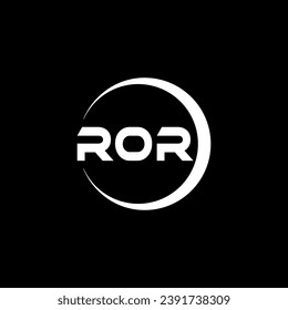 ROR Letter Logo Design, Inspiration for a Unique Identity. Modern Elegance and Creative Design. Watermark Your Success with the Striking this Logo.