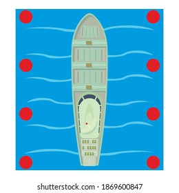 Roro ship icon. Isometric illustration of roro ship vector icon for web
