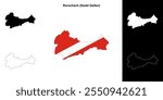 Rorschach blank outline map set