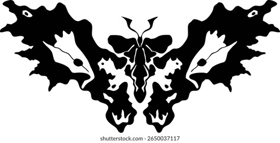 Rorschach inkblot test vetor de avaliação psicológica
