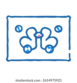 rorschach test doodle icon sketch vector. rorschach test sign. isolated symbol illustration