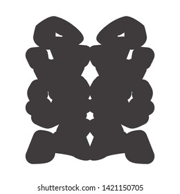 Rorschach test figure vector illustration