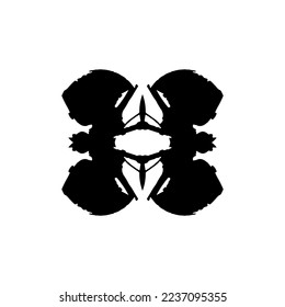 Rorschach test icon. Simple style Rorschach test background symbol. brand logo design element. Rorschach test t-shirt printing. Vector for sticker.