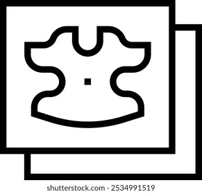 rorschach test icon. Thin linear style design isolated on white background