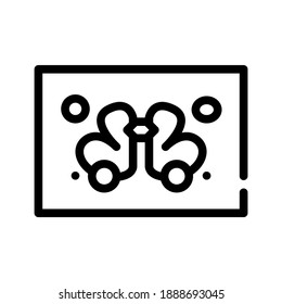 rorschach test line icon vector. rorschach test sign. isolated contour symbol black illustration