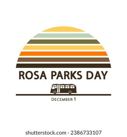 Rosa Parks Day, civil rights activist. American activist.