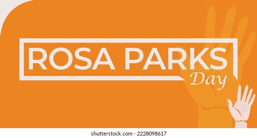 Rosa Parktag, 1. Dezember, Vektorgrafik. mit der Hand. Geeignet für den Verkauf, Banner, Hintergrund, Grußkartenverkauf.