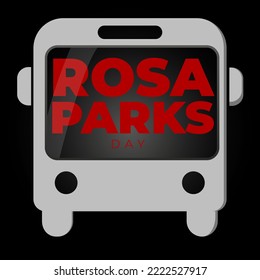 Rosa Parks Day. Holiday concept. Template for background, banner, card, poster with text inscription.
