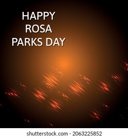 Rosa Parks Day.Geometrisches Design geeignet für Grußkartenposter und Banner