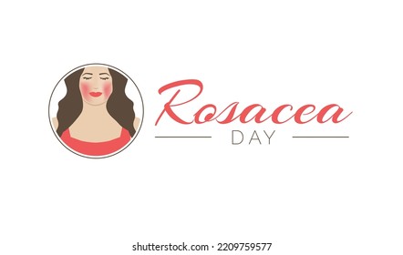 Rosacea Day Isolated Icon On White Background 