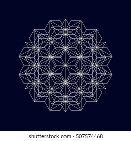 Rosace.Geometric element. Vector illustration EPS 10.