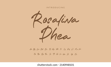 Rosalina Dhea A New Stylish Font