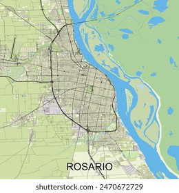 Rosario  Argentina mapa