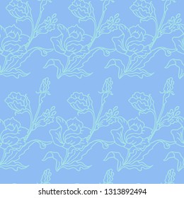 Rosarium Pattern.Flowers. Vector seamless pattern.Seamless pattern can be used for wallpaper, pattern fills, web page background,surface textures.