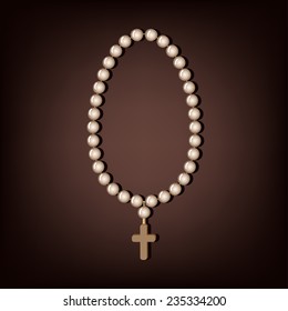 rosary and cross 