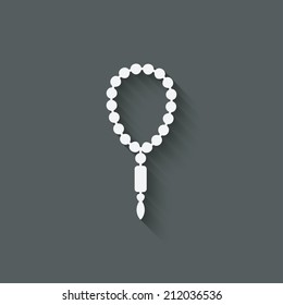 rosary design element - vector illustration. eps 10