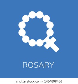  Rosary icon. Editable  Rosary icon for web or mobile.