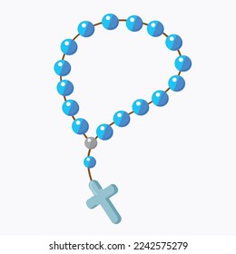 Rosary icon isolated vector illustration
