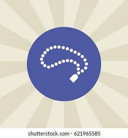 rosary icon. sign design. background