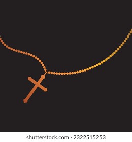 Rosary icon vector illustration symbol design