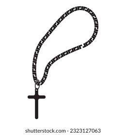 Rosary icon vector illustration symbol design